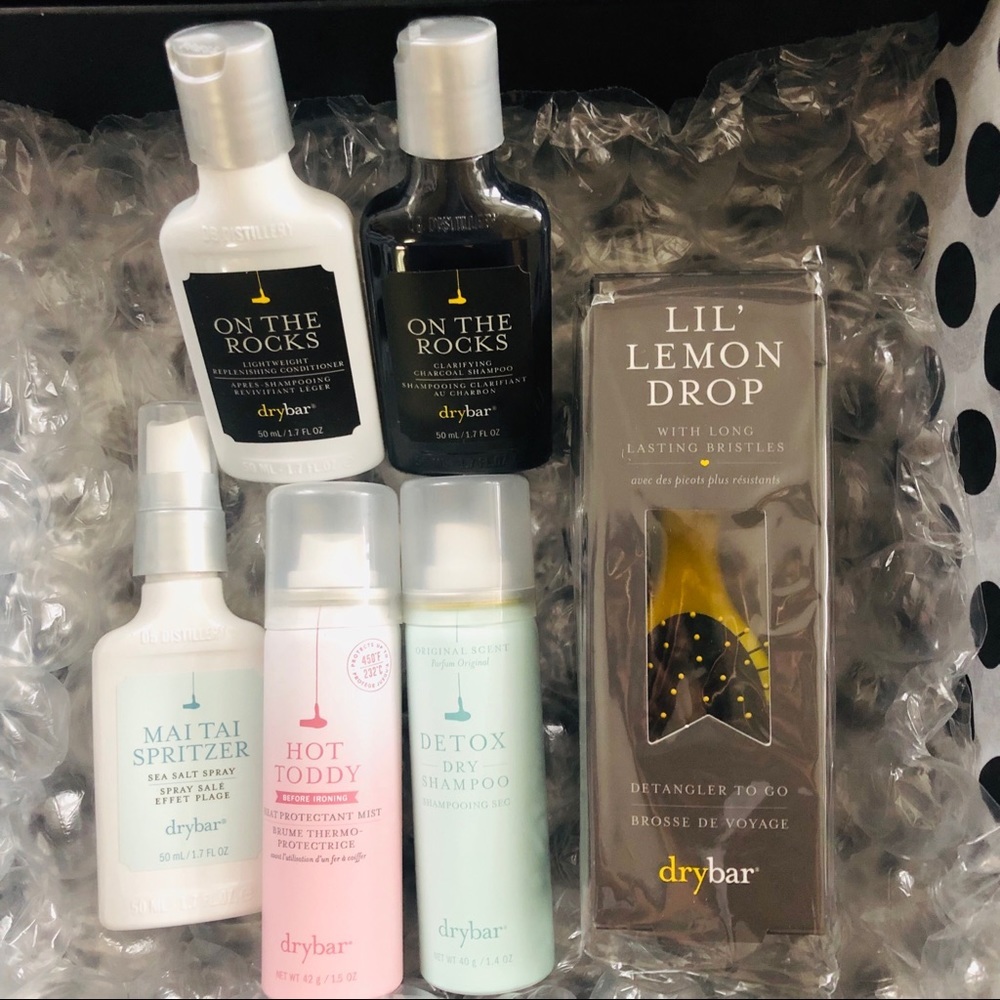 Drybar travel hair care kit w/ 6 items